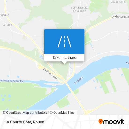 La Courte Côte map