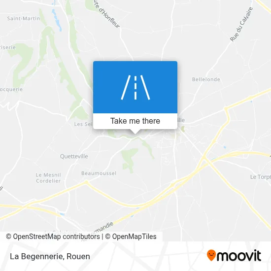 La Begennerie map