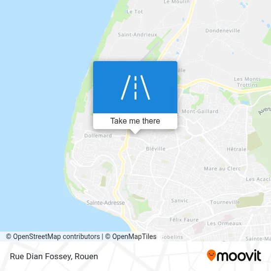 Rue Dian Fossey map