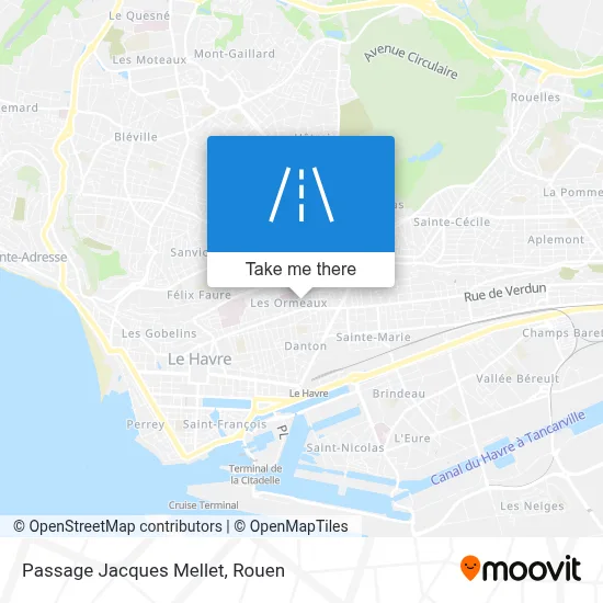 Passage Jacques Mellet map