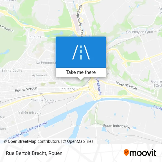 Rue Bertolt Brecht map