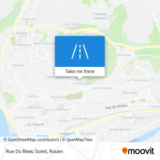 Mapa Rue Du Beau Soleil