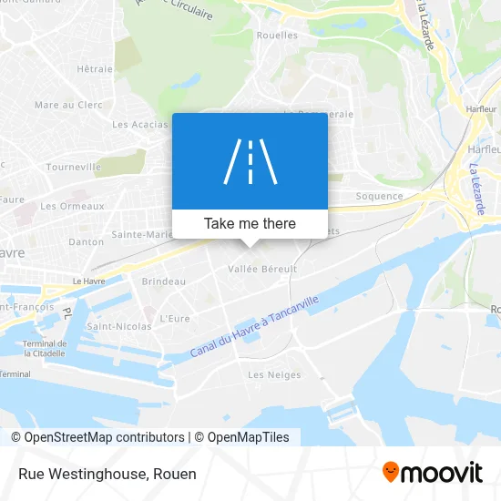 Rue Westinghouse map