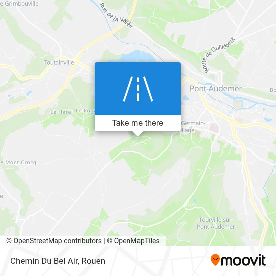 Chemin Du Bel Air map