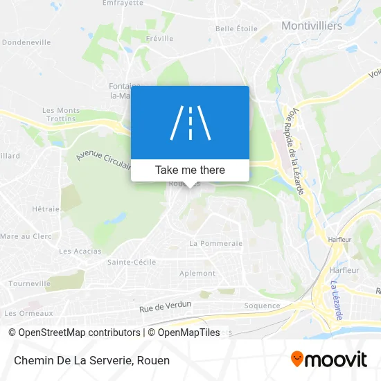 Chemin De La Serverie map