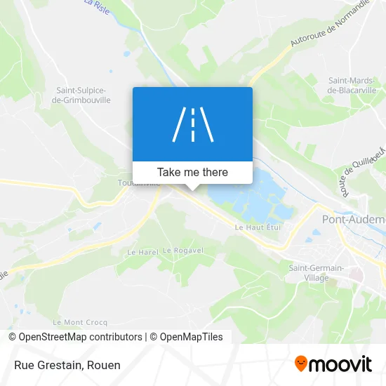 Rue Grestain map