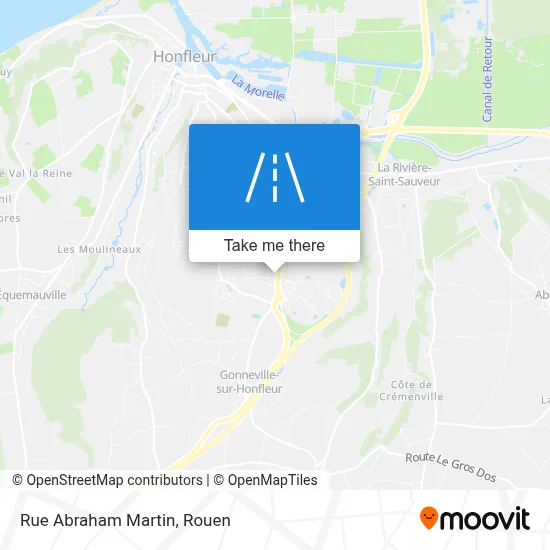 Mapa Rue Abraham Martin