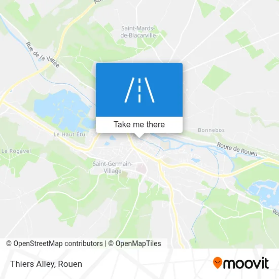 Impasse Thiers map
