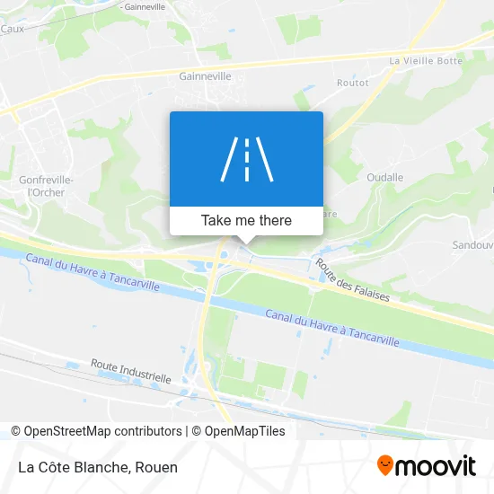 La Côte Blanche map