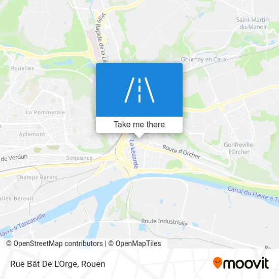 Mapa Rue Bât De L'Orge
