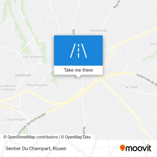Sentier Du Champart map