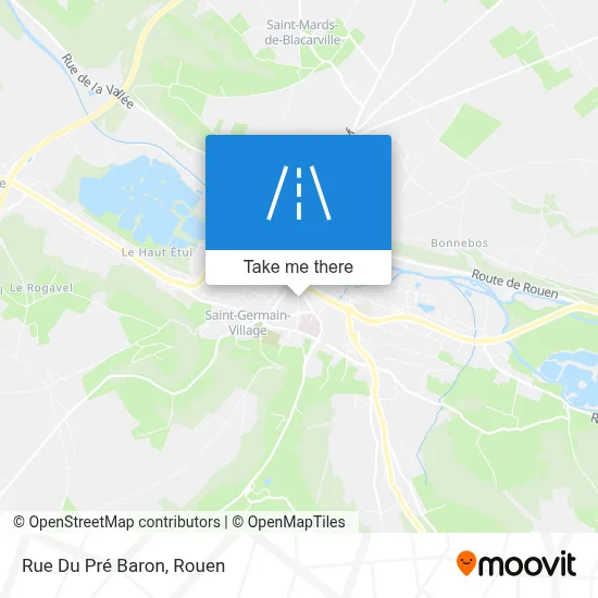 Rue Du Pré Baron map
