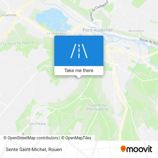 Sente Saint-Michel map