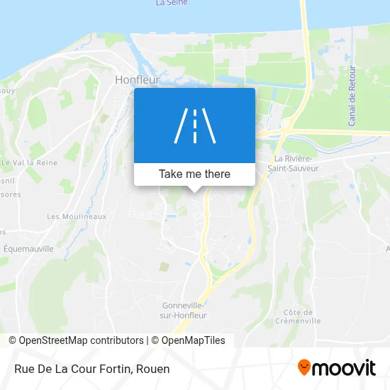 Rue De La Cour Fortin map