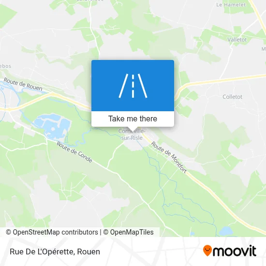 Mapa Rue De L'Opérette