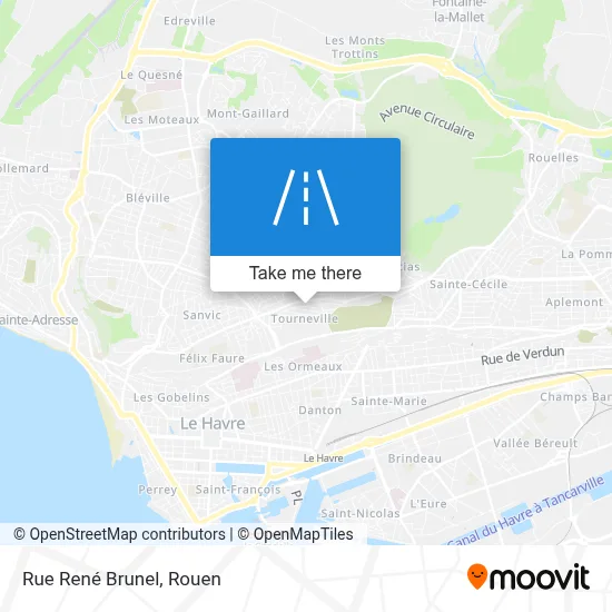 Rue René Brunel map