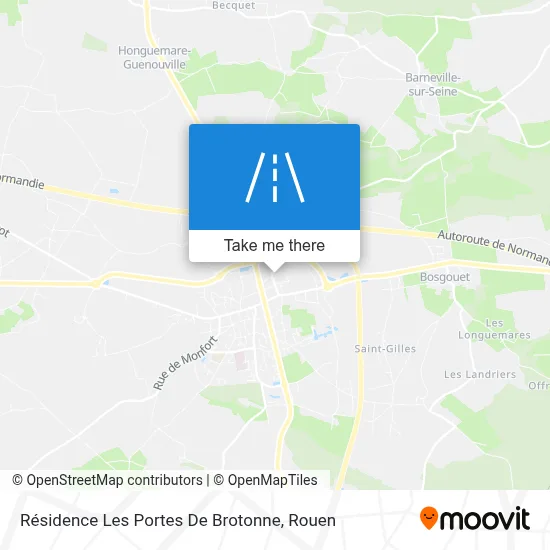 Résidence Les Portes De Brotonne map