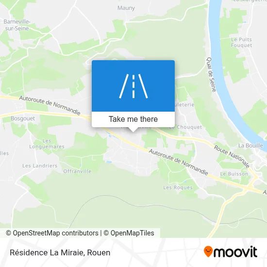 Résidence La Miraie map