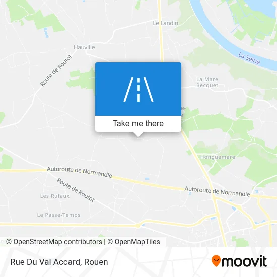 Rue Du Val Accard map
