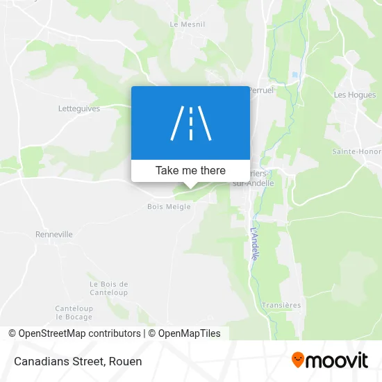 Rue Des Canadiens map