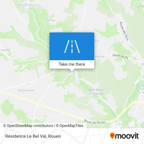 Résidence Le Bel Val map