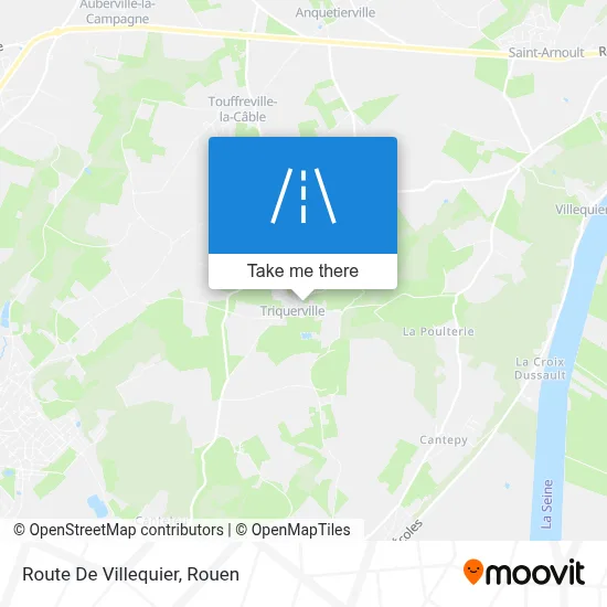 Route De Villequier map