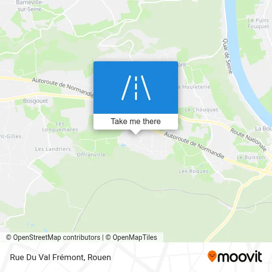 Rue Du Val Frémont map