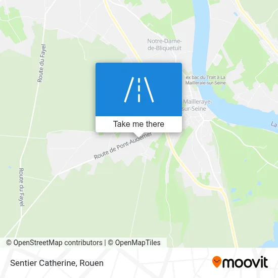 Sentier Catherine map