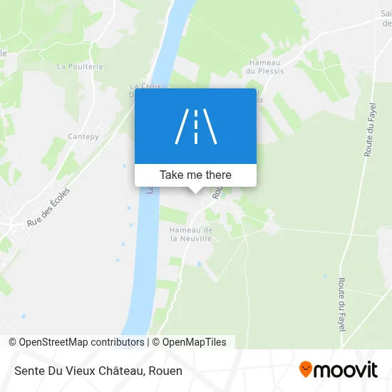 Sente Du Vieux Château map