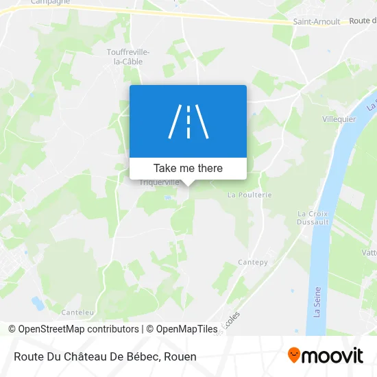 Route Du Château De Bébec map