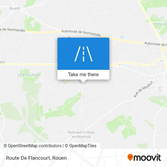 Route De Flancourt map