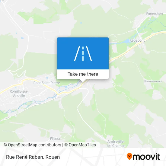 Mapa Rue René Raban