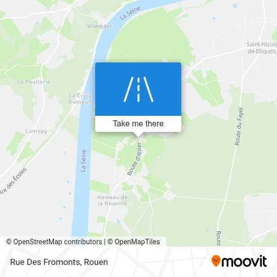 Rue Des Fromonts map