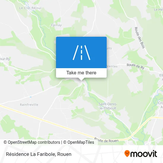Résidence La Faribole map
