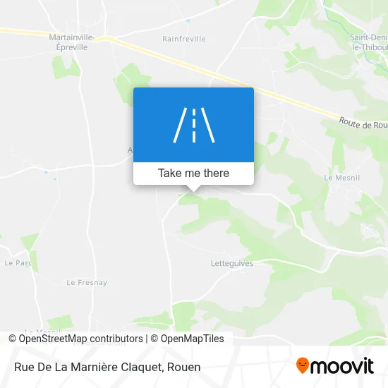 Rue De La Marnière Claquet map