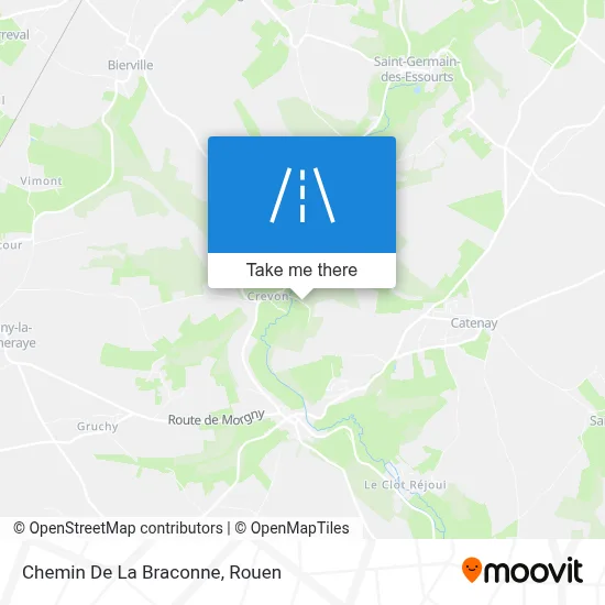 Chemin De La Braconne map