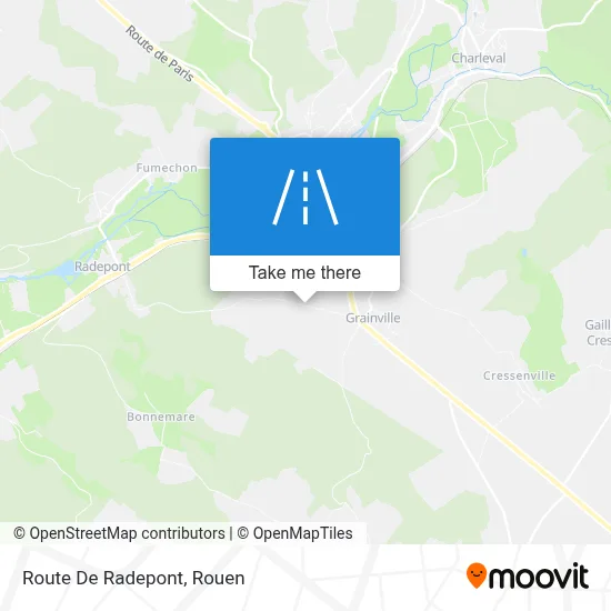 Route De Radepont map
