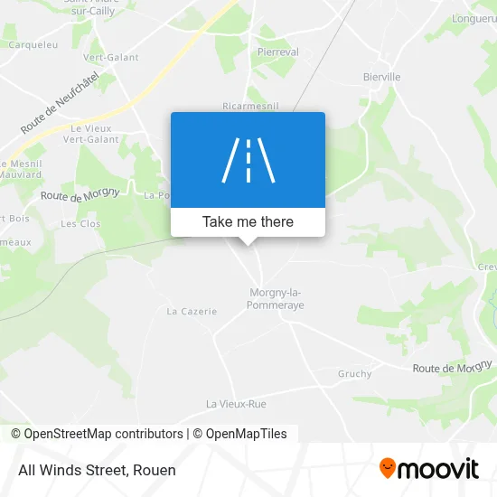 Rue Tous Vents map