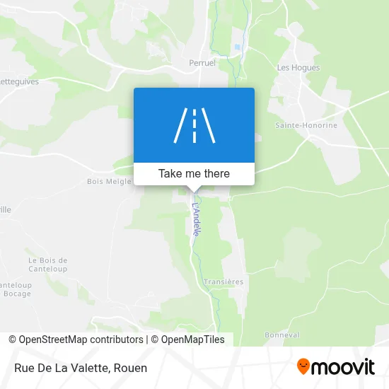 Rue De La Valette map