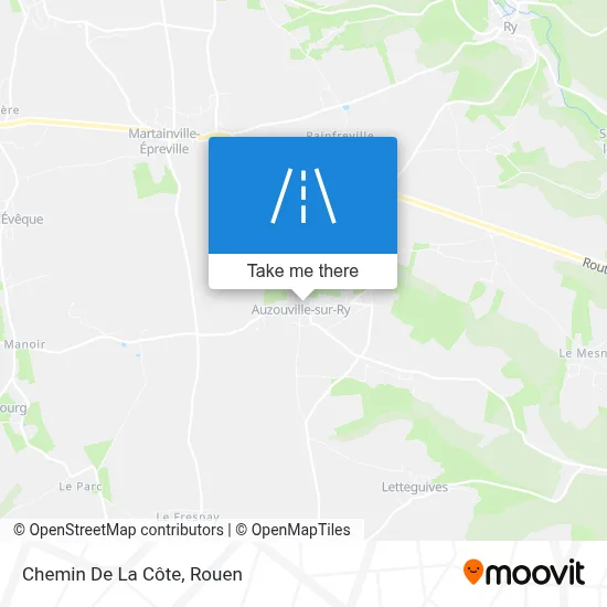 Chemin De La Côte map
