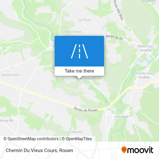 Chemin Du Vieux Cours map