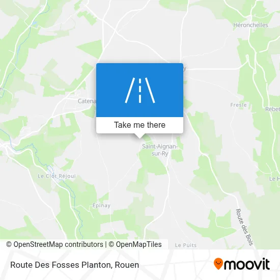 Route Des Fosses Planton map
