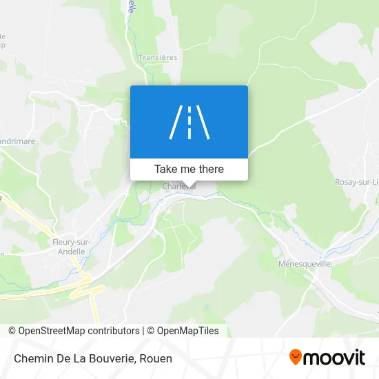 Chemin De La Bouverie map