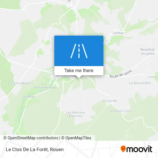 Le Clos De La Forêt map