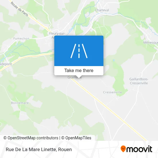 Rue De La Mare Linette map