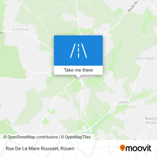 Rue De La Mare Rousset map