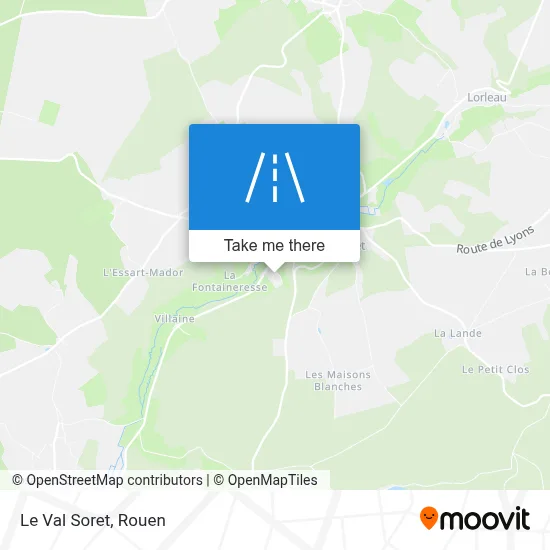 Mapa Le Val Soret