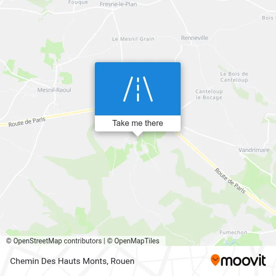Chemin Des Hauts Monts map