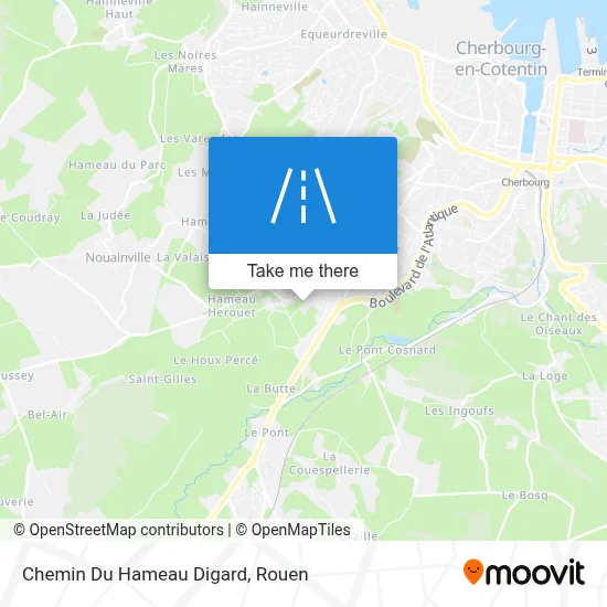 Chemin Du Hameau Digard map