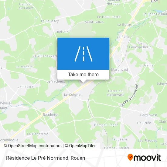 Résidence Le Pré Normand map